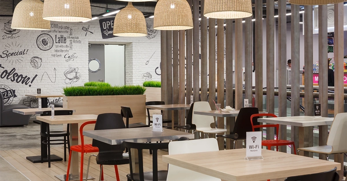 Restaurant with cosy ambience
