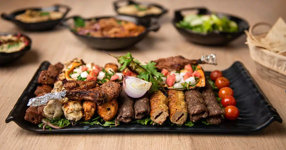 Turkish kabab served at Namak Mandi Restaurant