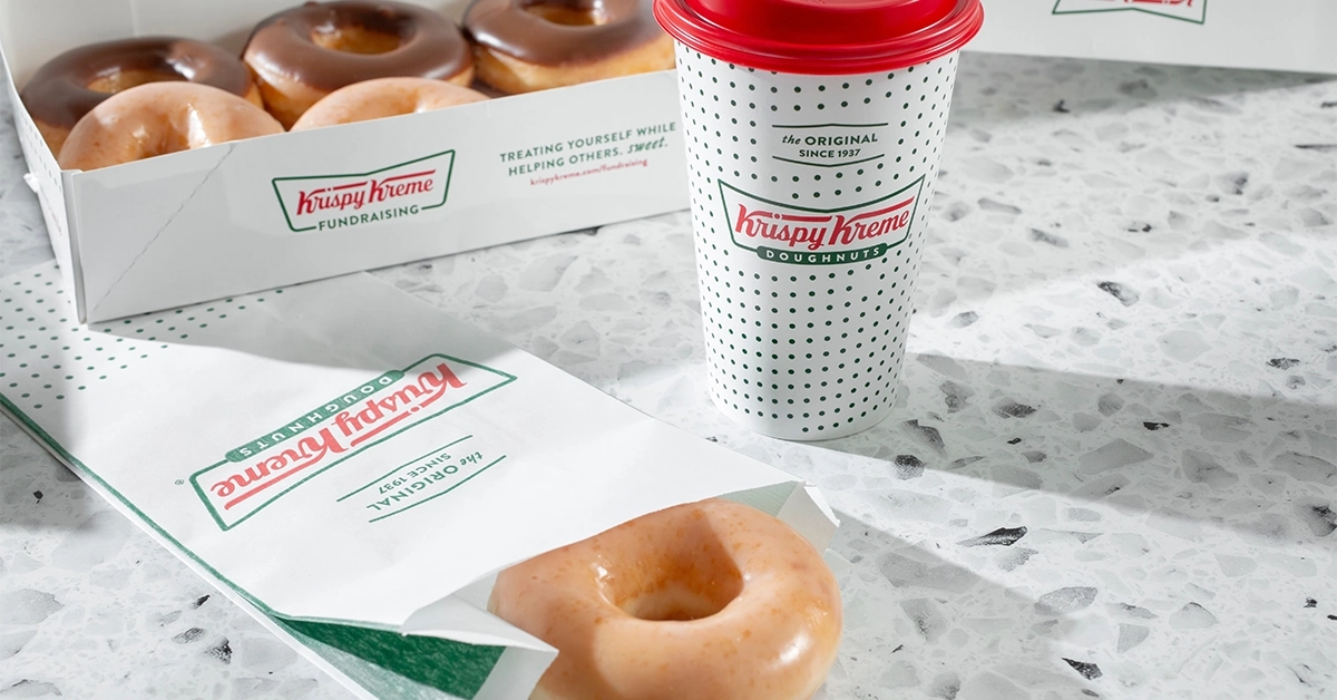 Krispy Kreme doughnuts and coffee at Madina Mall