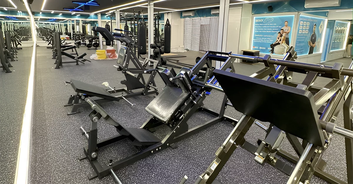 Equipment at XFit Gym near Abu Shagara