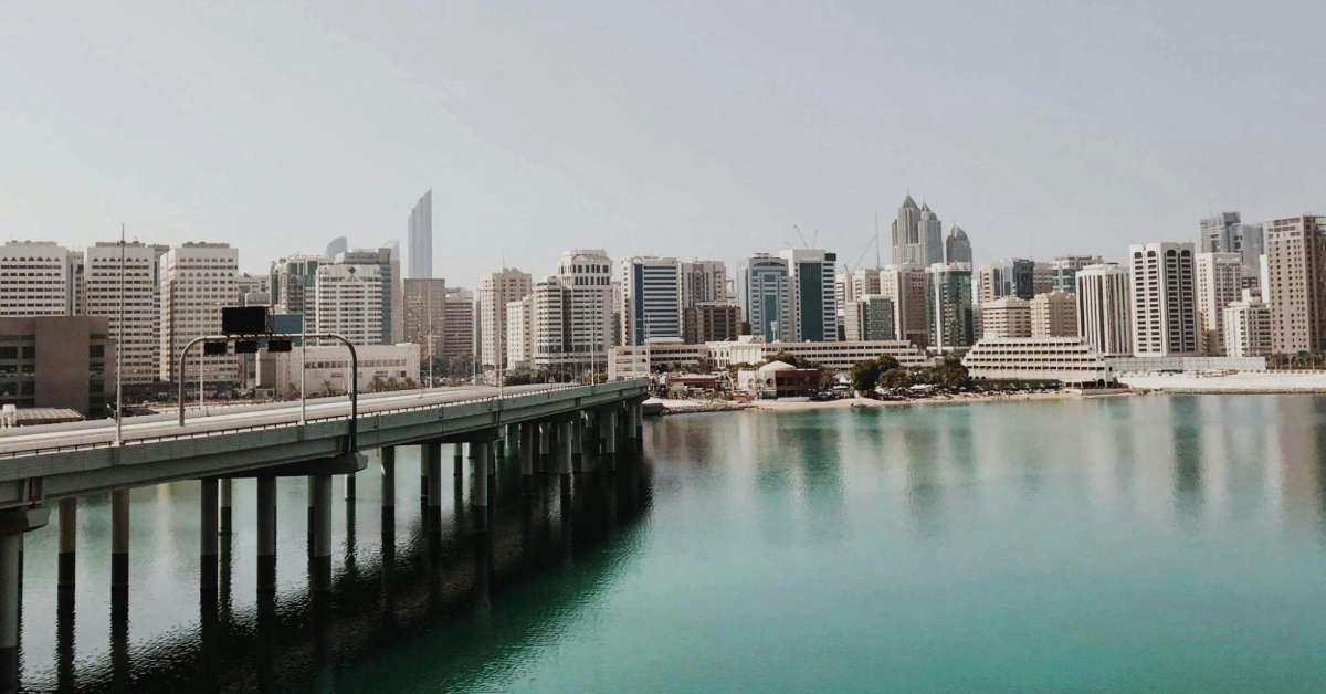 Abu Dhabi Corniche waterfront with high-rise real estate and investment opportunities