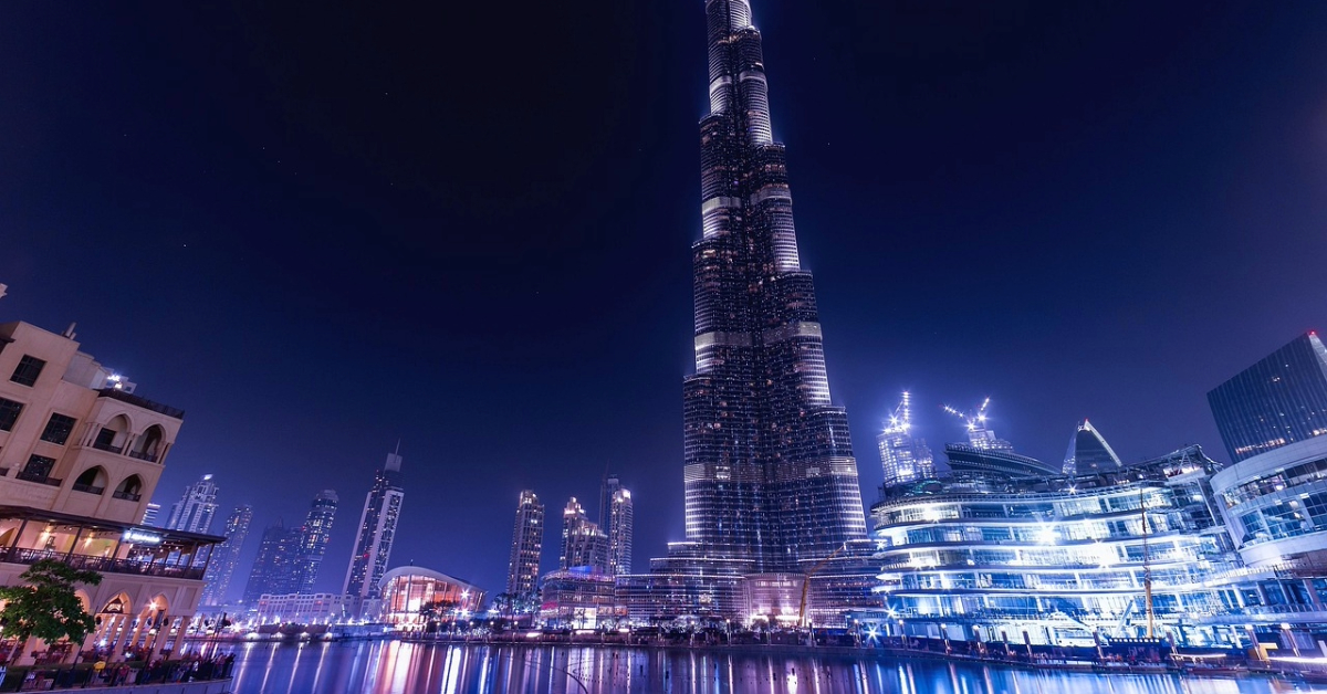Burj Khalifa at night