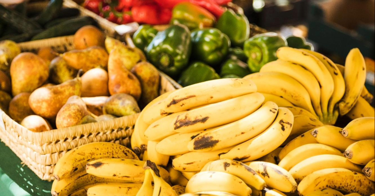 Fruit and vegetables in the market