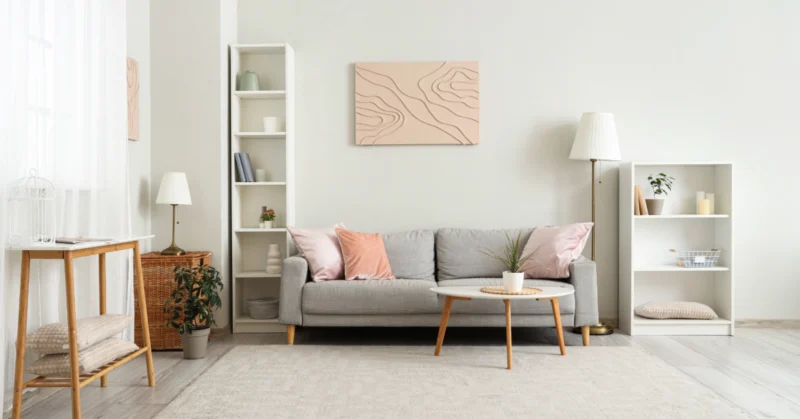 Modern interior of a living room