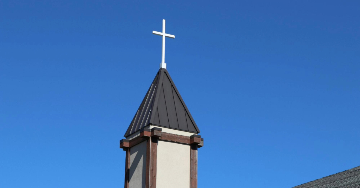 The cross on top of st michaels church