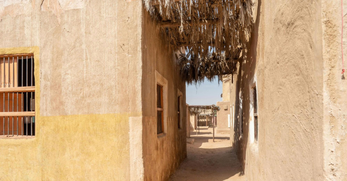 Traditional desert homes in UAE