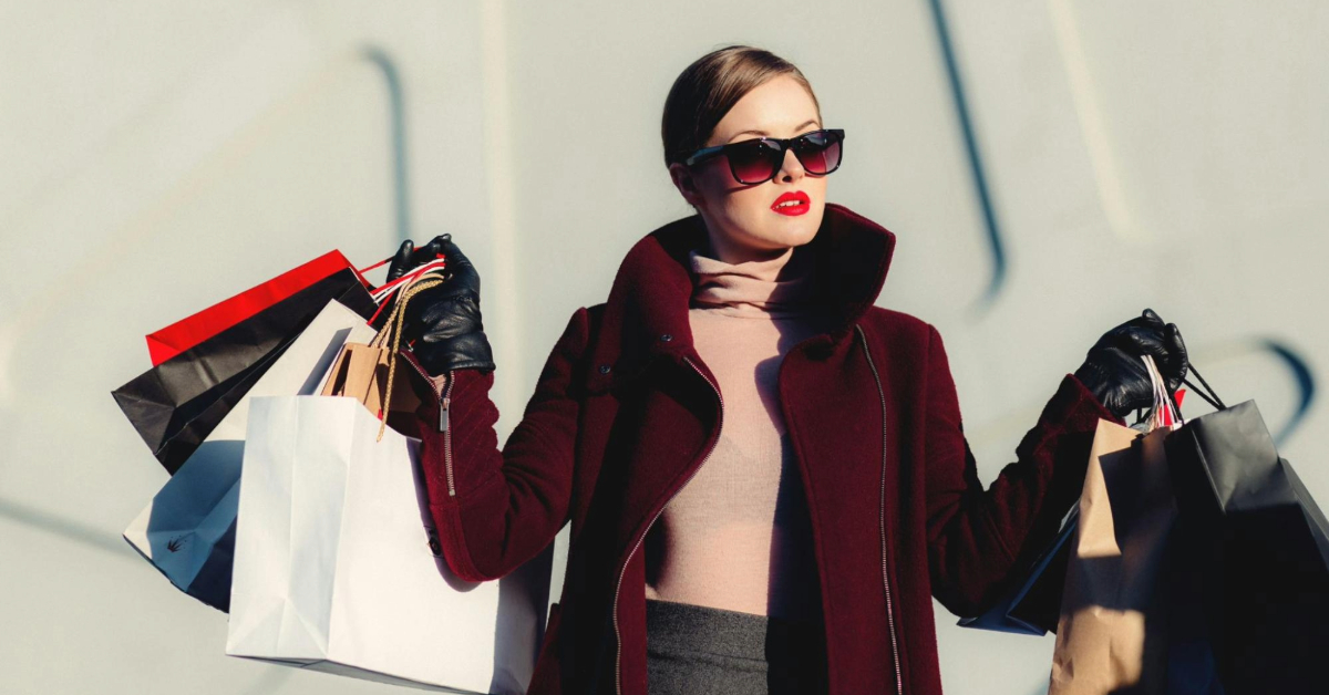 shopping in the mall