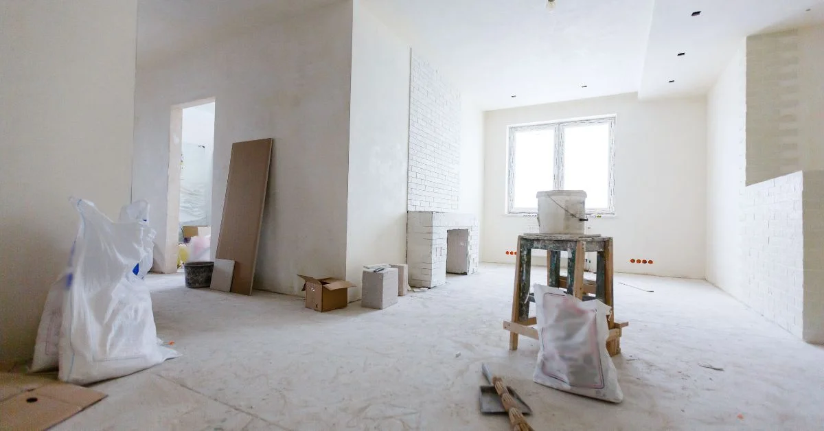 Renovations in an apartment