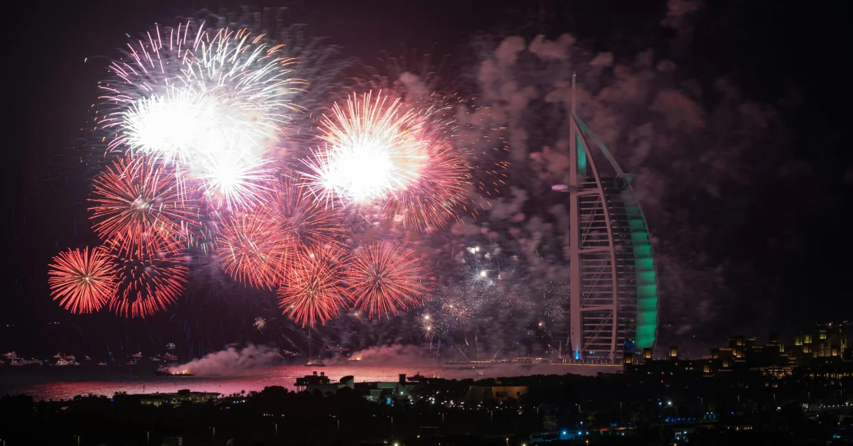 Fireworks in Dubai, UAE