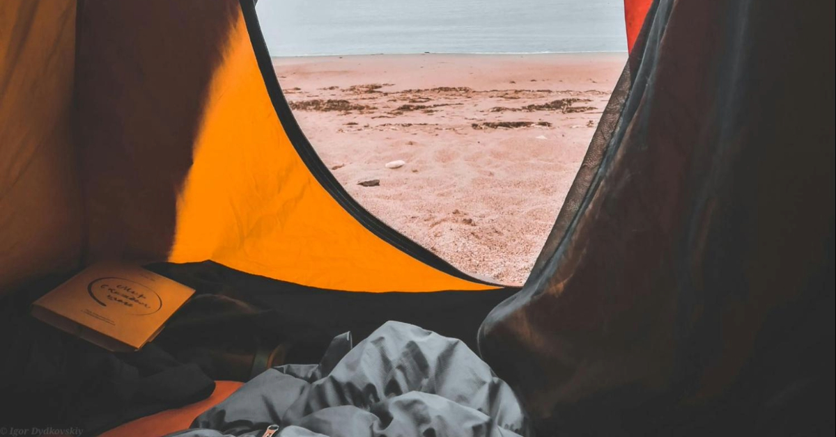 Beach camping in Dubai