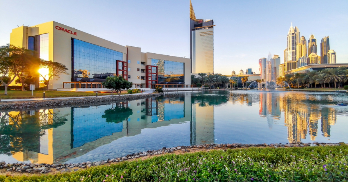 View of Dubai Skyline from the Dubai Internet City