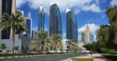 Skyscrapers of the Dubai World Trade Center