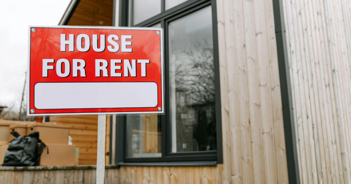 A House For Rent Placard