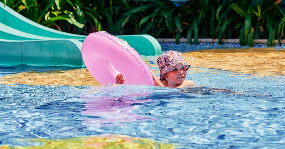 Kid in a Water Park