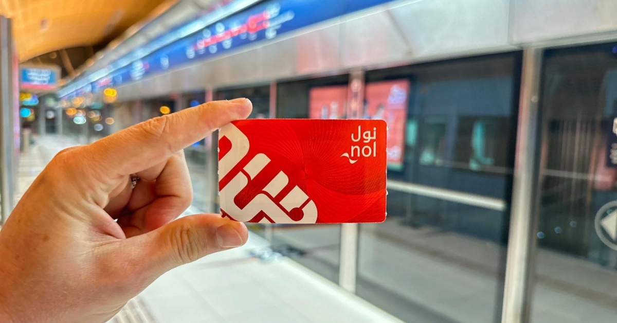 NOL card for Dubai metro