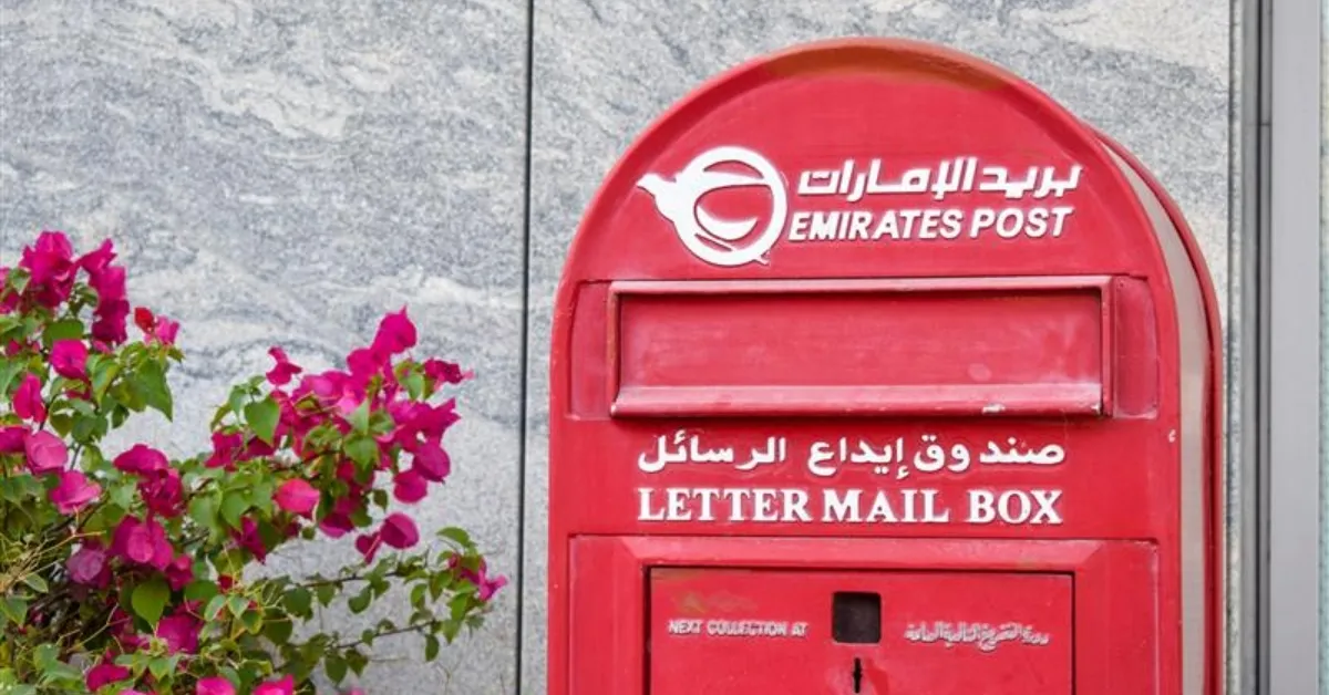 Red Letter Mail Box of Emirates Post
