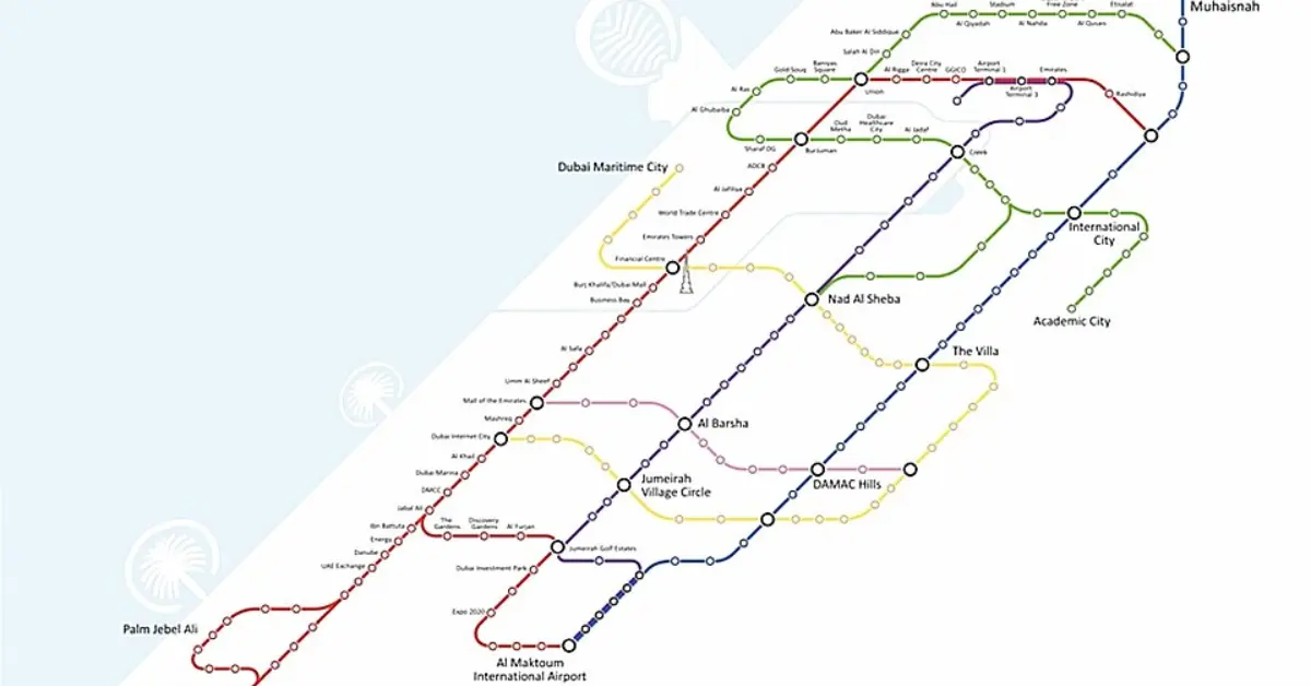 UAE Metro Routes
