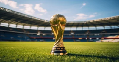 soccer gold cup on the field
