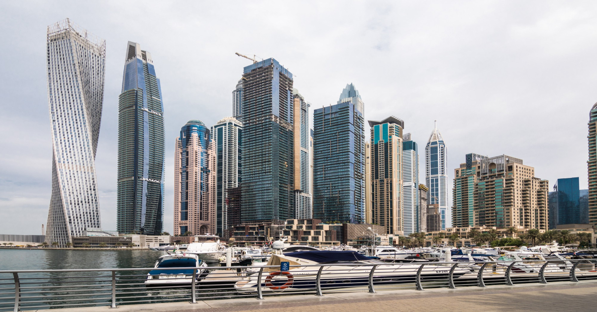 Dubai Skyscrapers in daylight