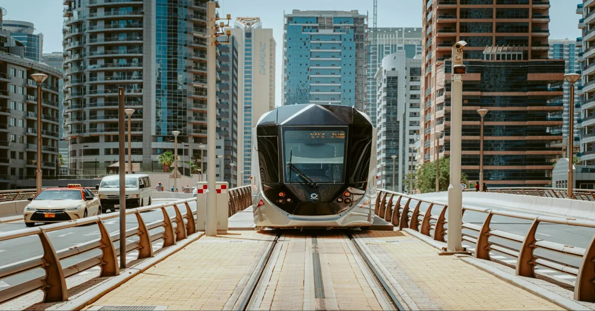 Dubai metro transportation