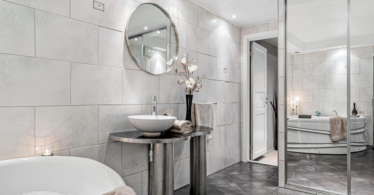 newly renovated bath