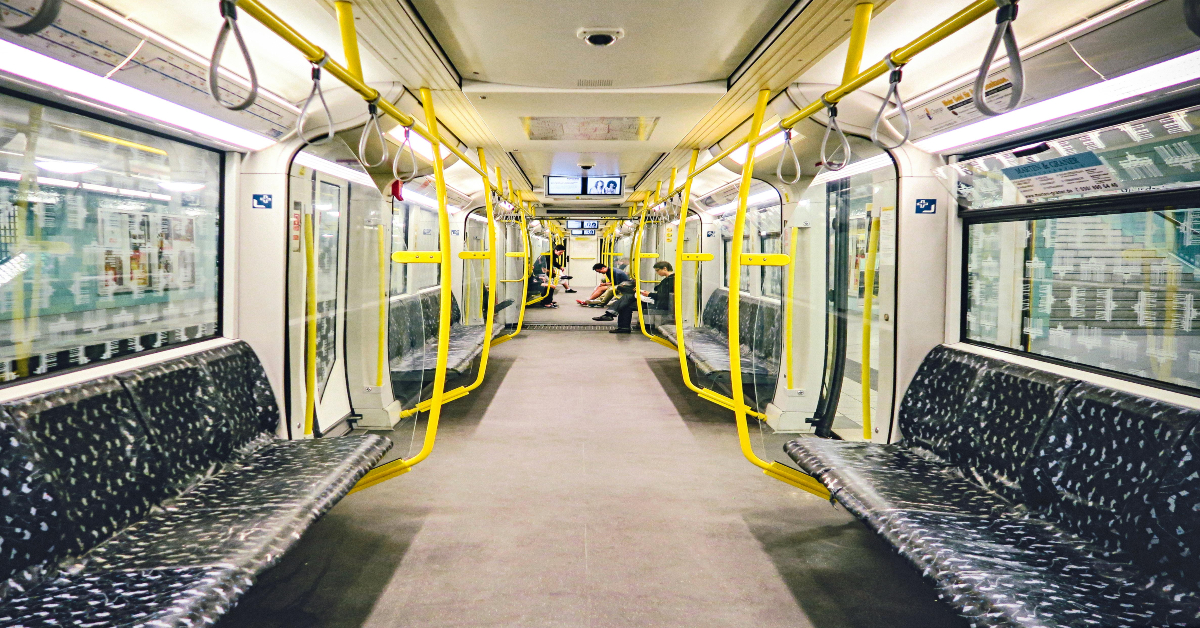 empty train seats
