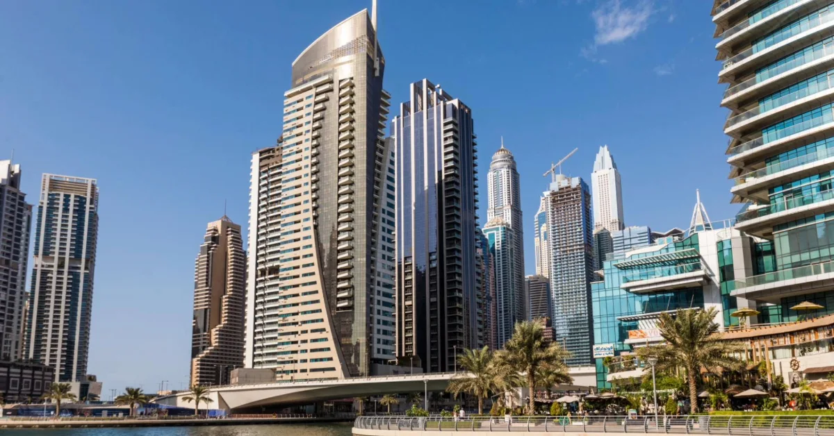 صورة لعقارات دبي لتوضيح مثال على سوق العقارات في الإمارات