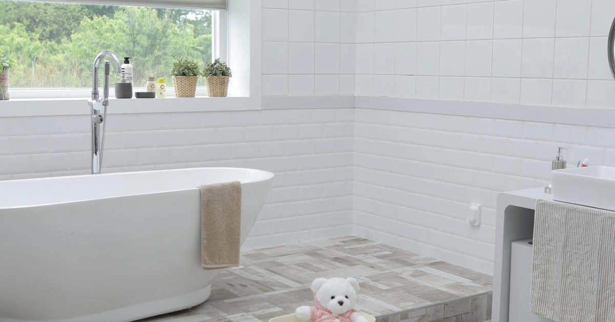 Newly-renovated bathroom