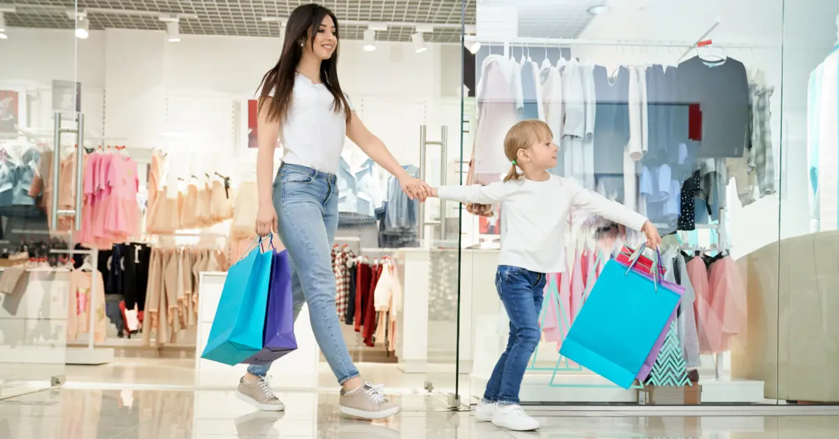 Mother and Daughter shopping