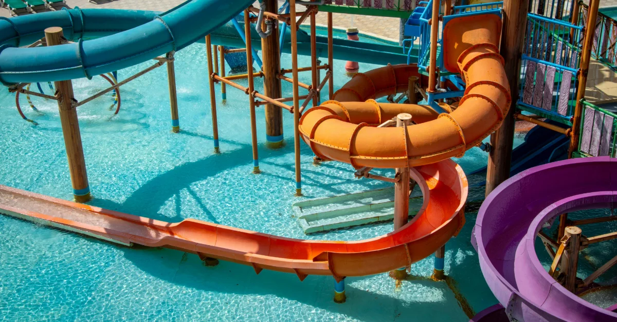 water slides