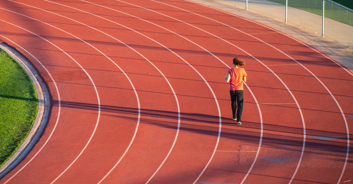 woman jogging