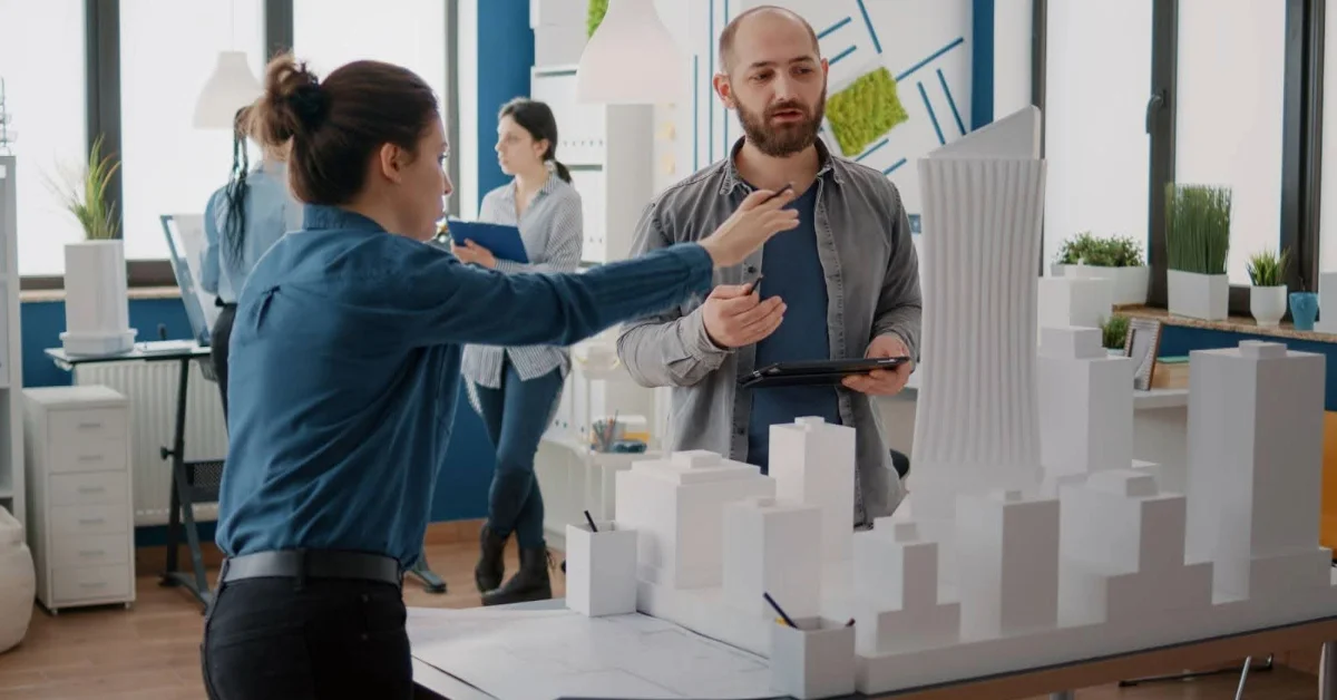  صورة توضيحية لعرض واستكشاف المشاريع الجديدة في معرض العقارات الدولي