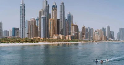 A beach in Dubai