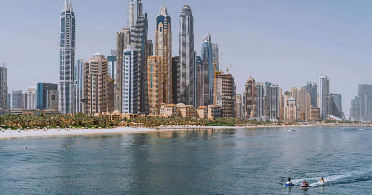 A beach in Dubai