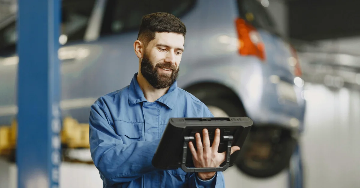 A vehicle testing centre in Ajman