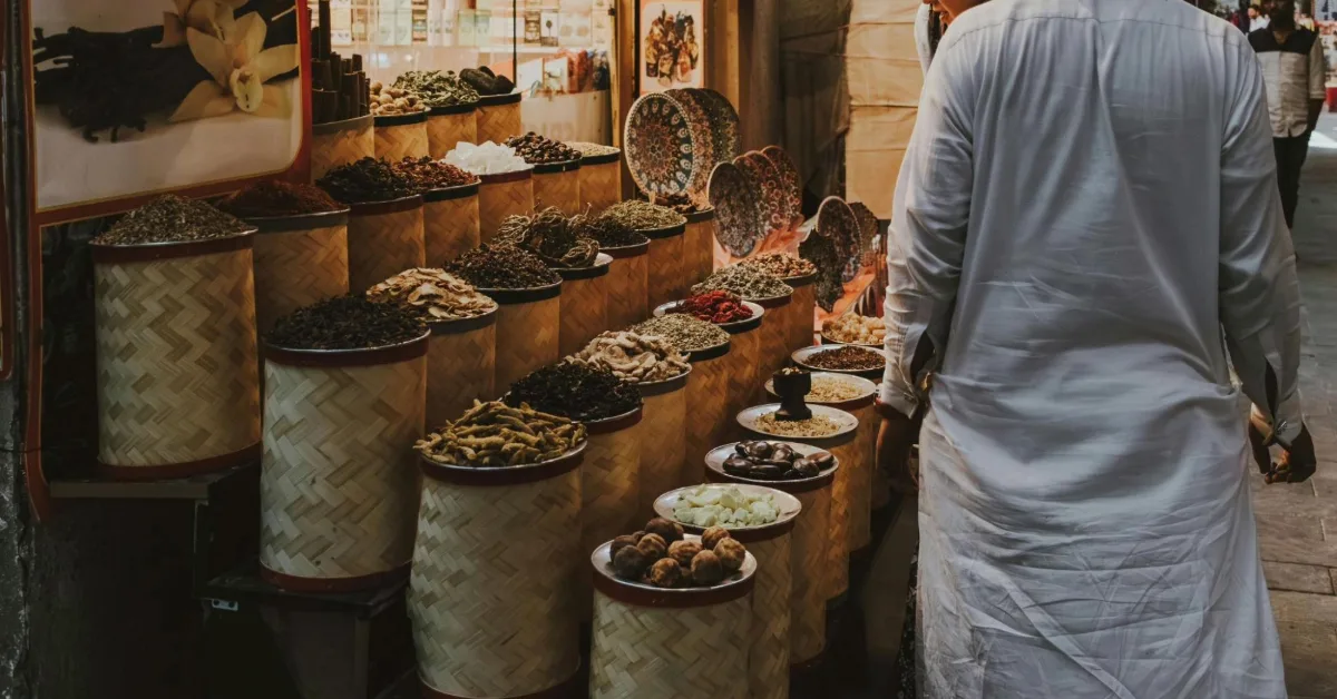 Vibrant Spice Souk in Dubai