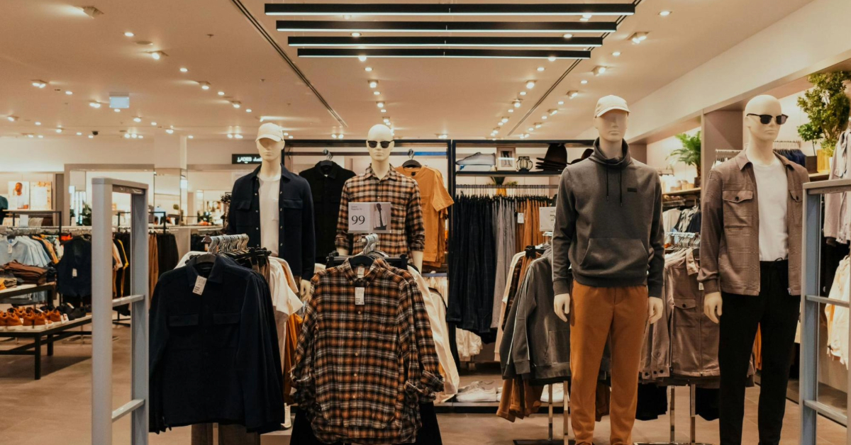 shopping in a clothing store
