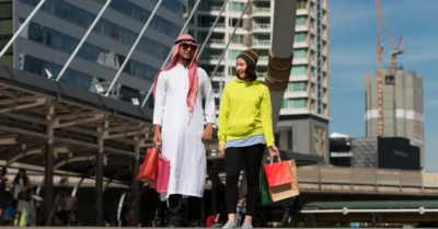 Couple going to BurJuman Mall
