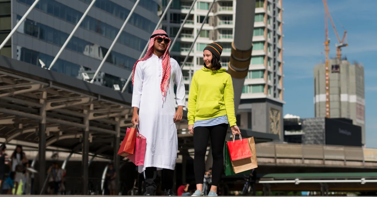 Couple going to BurJuman Mall