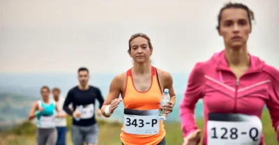 Runners in Skechers Performance Run