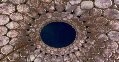 A top view of the Al Wasl Plaza Dome at Expo City Dubai