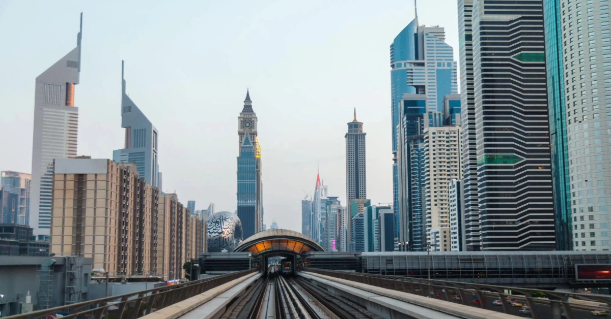 Dubai metro station