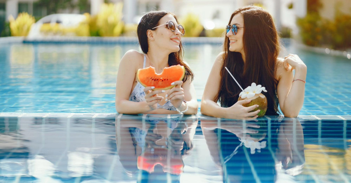 Ladies day in the pool