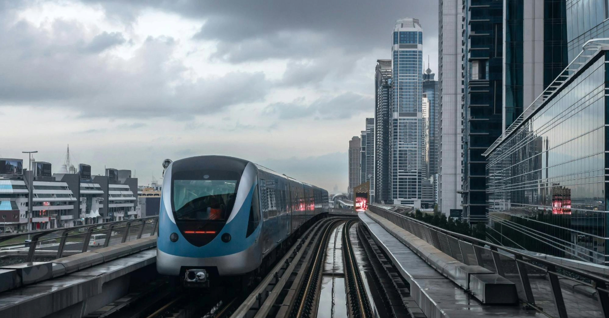 Metro Train in Dubai