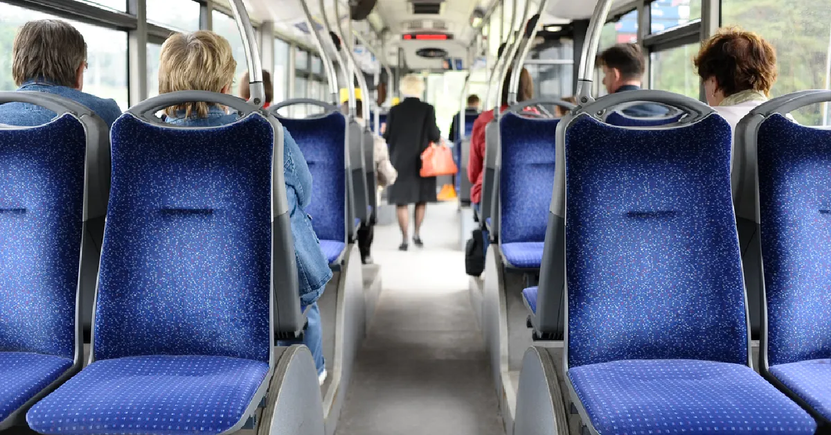 People at public transportation