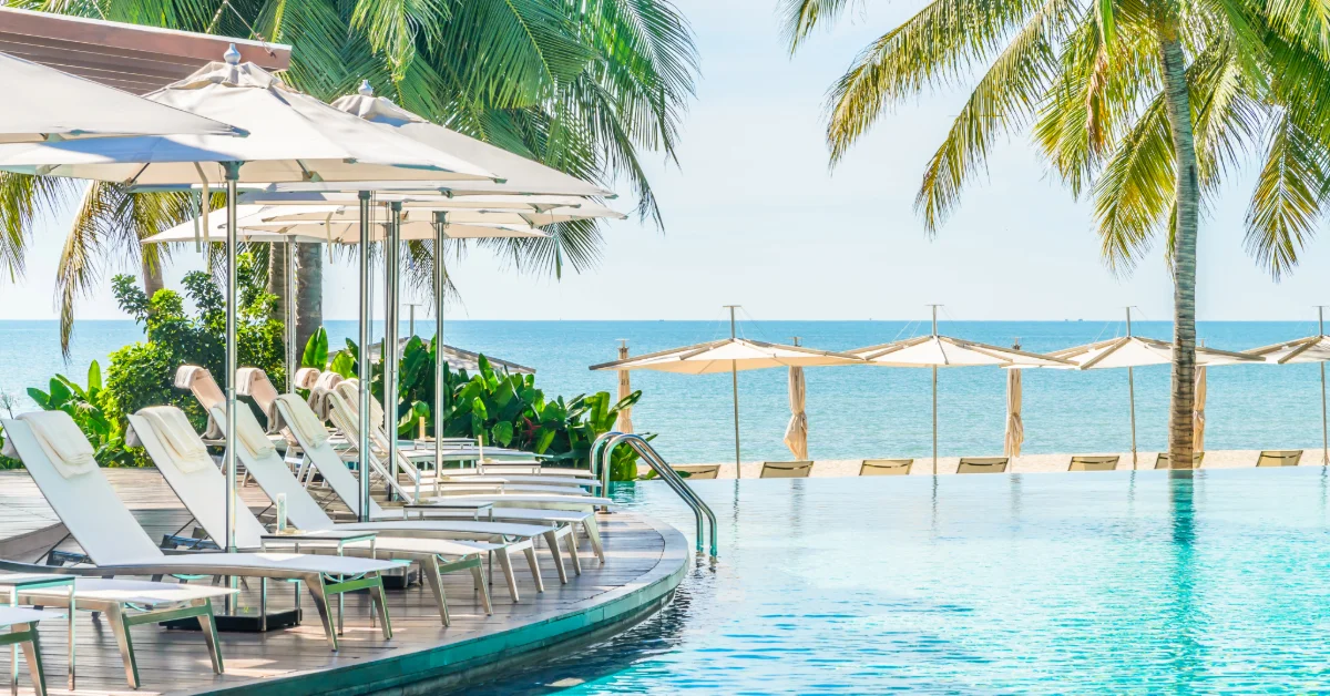 Pool in a hotel in Dubai