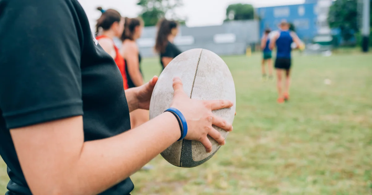Rugby player in Emirates Dubai 7s 2025