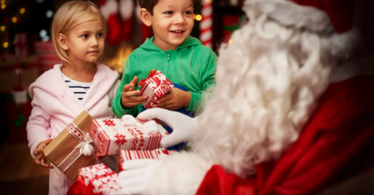 Children eager to greet Santa
