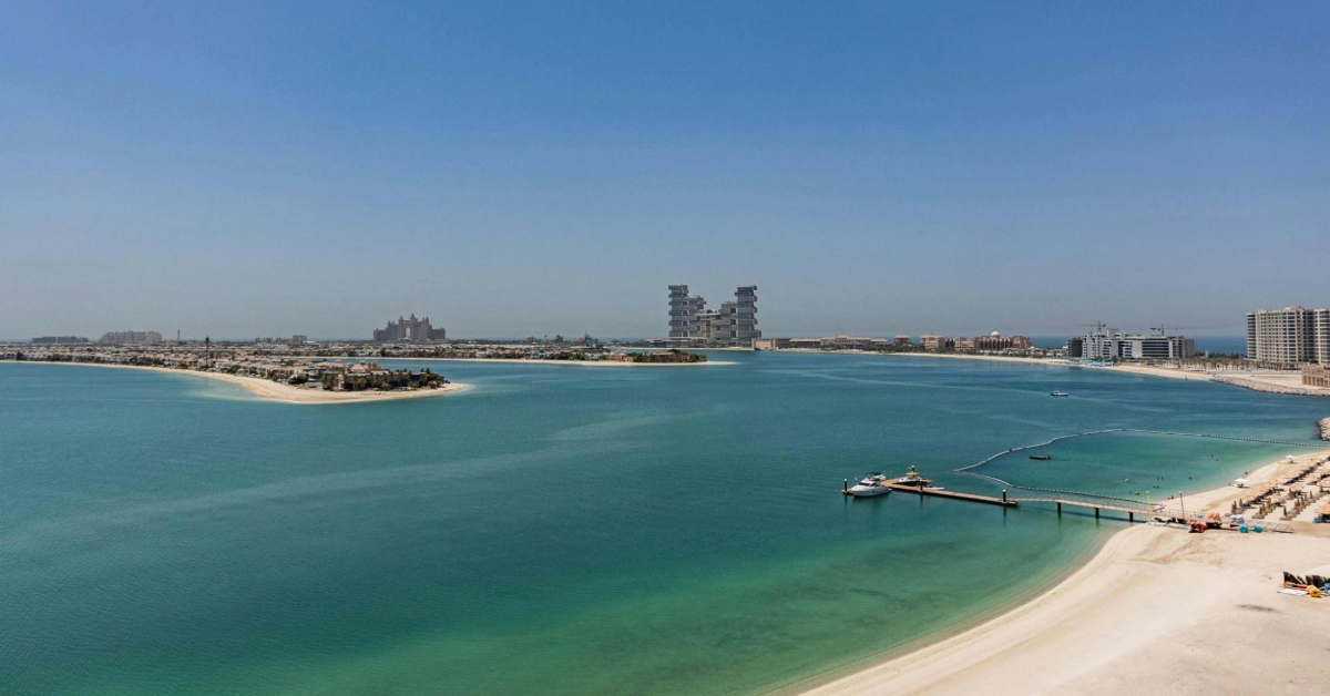 Scenic View of Palm Jumeirah in Dubai, UAE