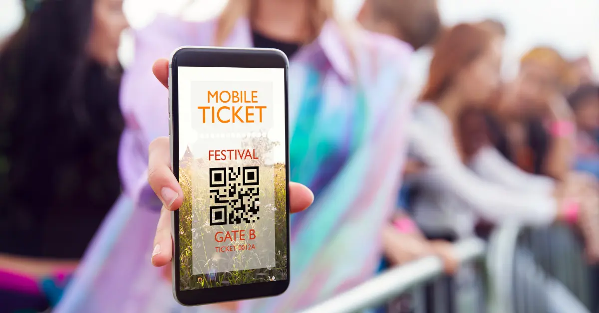 close up of Sole DXB 2025 ticket on phone